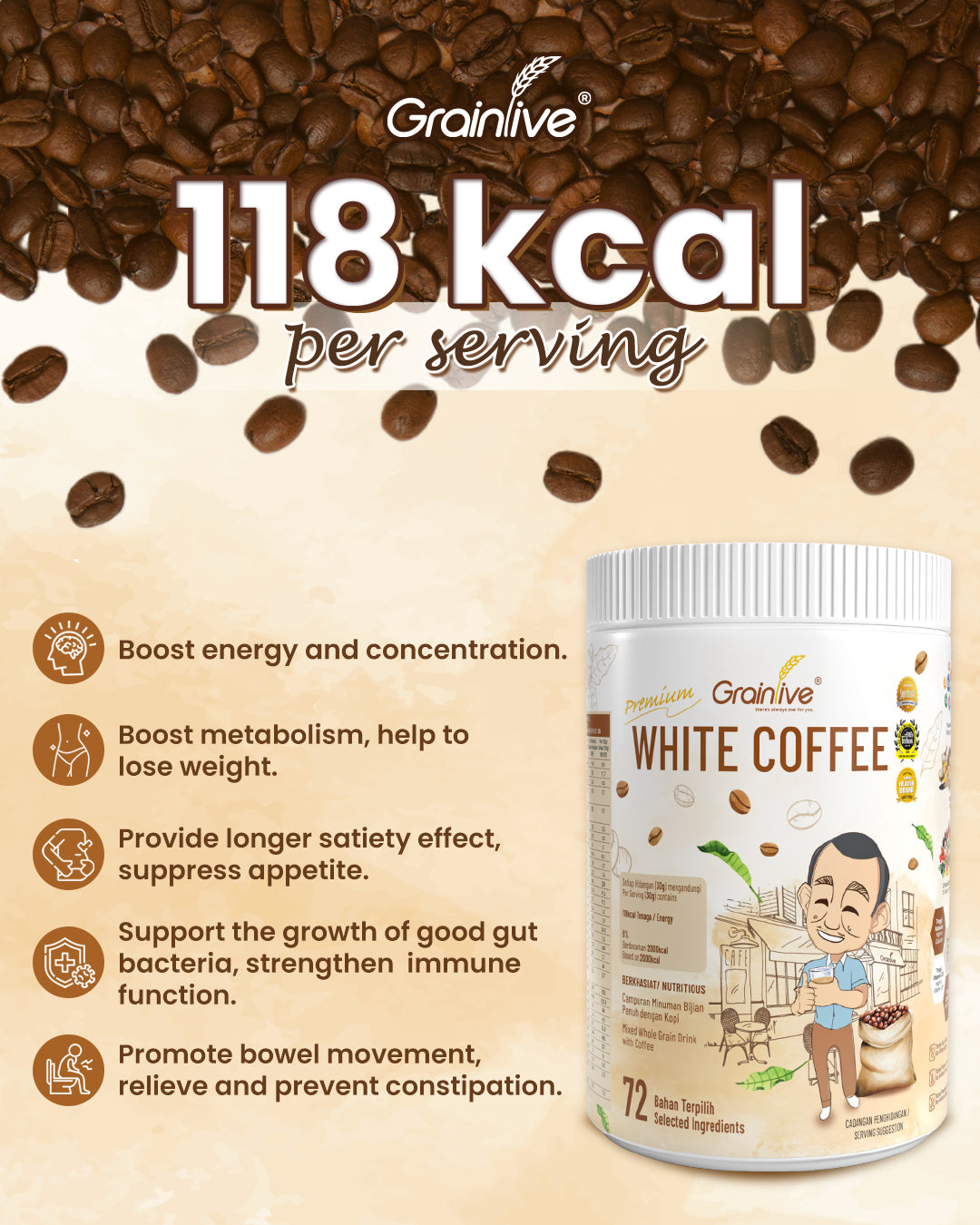 Grainlive® White Coffee 800g