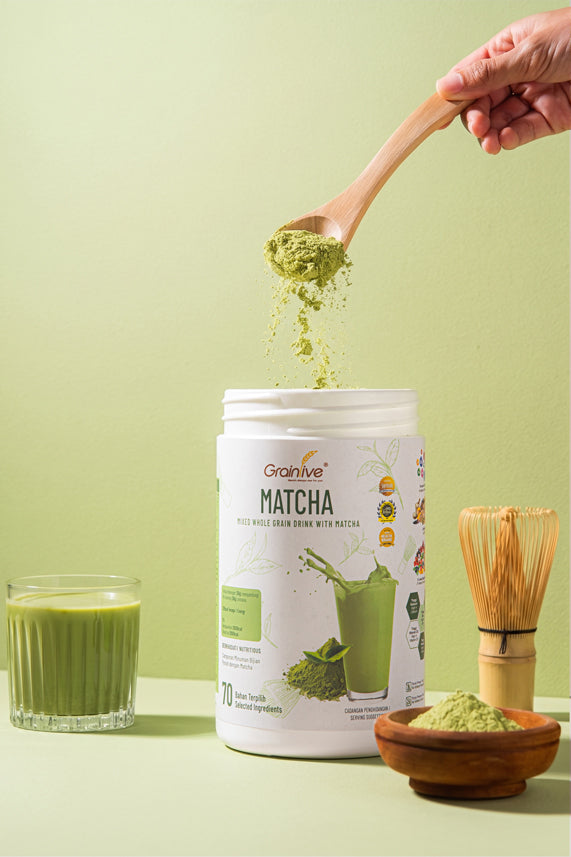 Grainlive Matcha Nutrition Drink with 19 Vitamins and Minerals