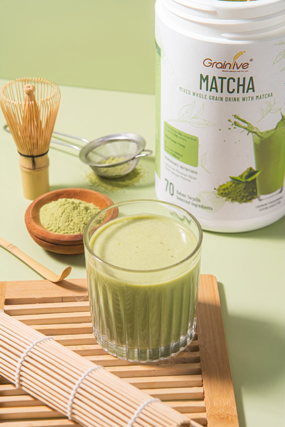 Grainlive Matcha Nutrition Drink with 19 Vitamins and Minerals
