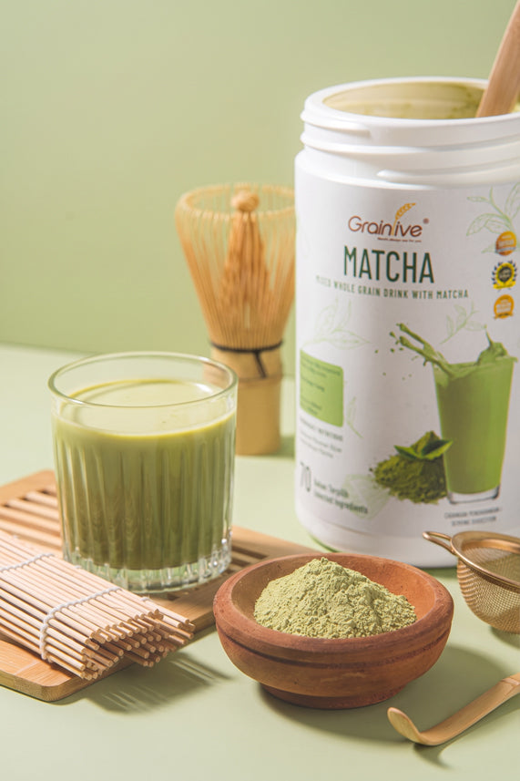Grainlive Matcha Nutrition Drink with 19 Vitamins and Minerals