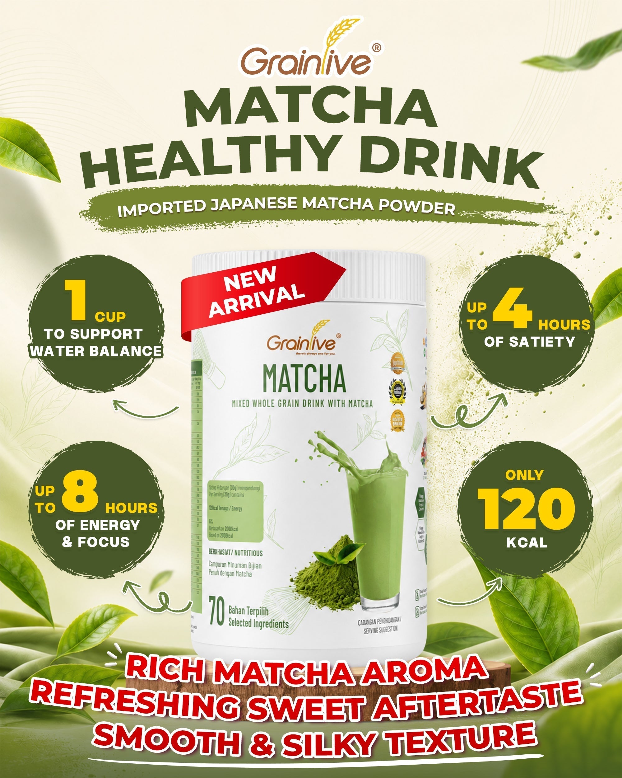 Grainlive Japanese Matcha Healthy Drink~ New Launch