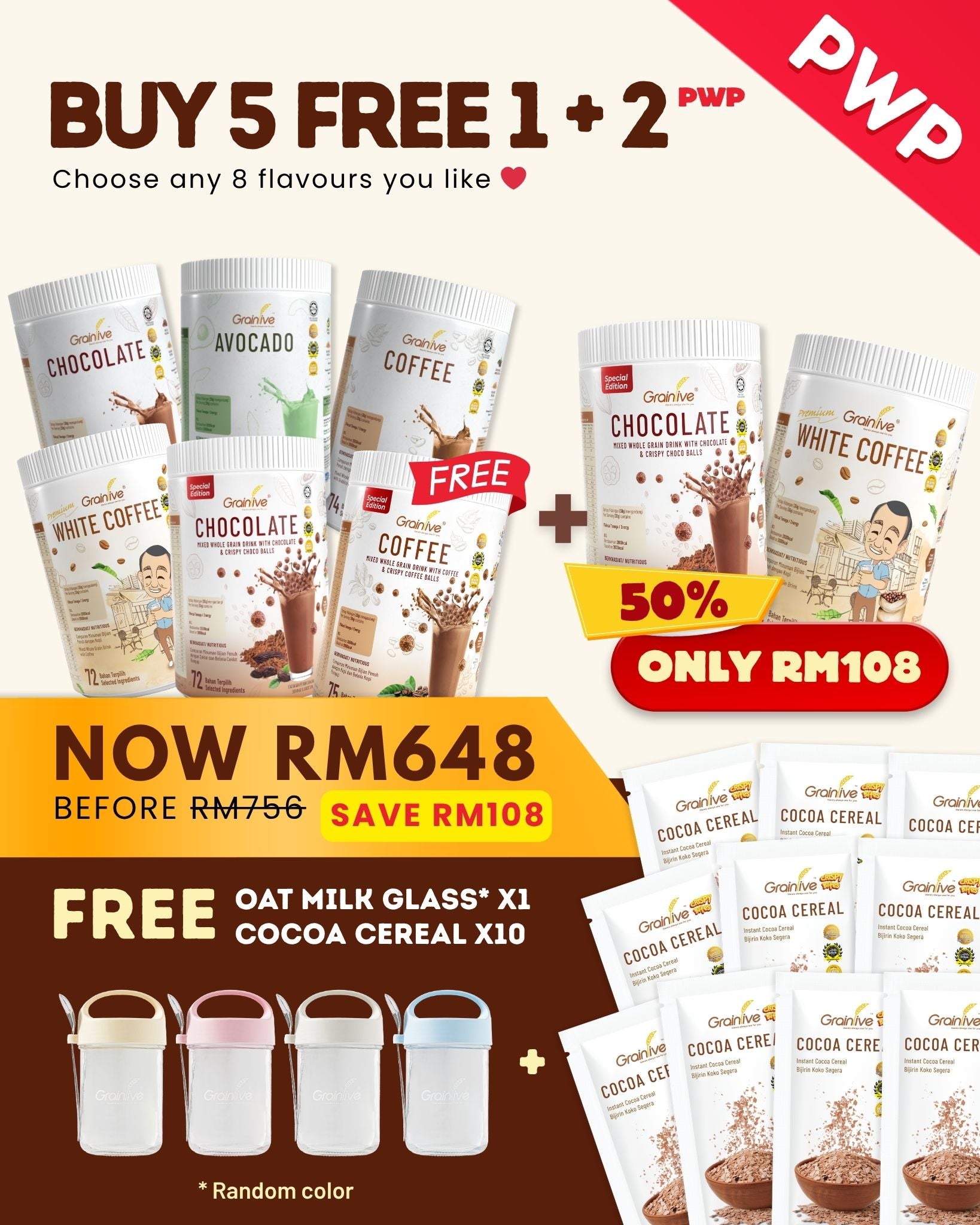 🔥BUY 5 FREE 1 + PWP 2 Tubs (50% OFF)