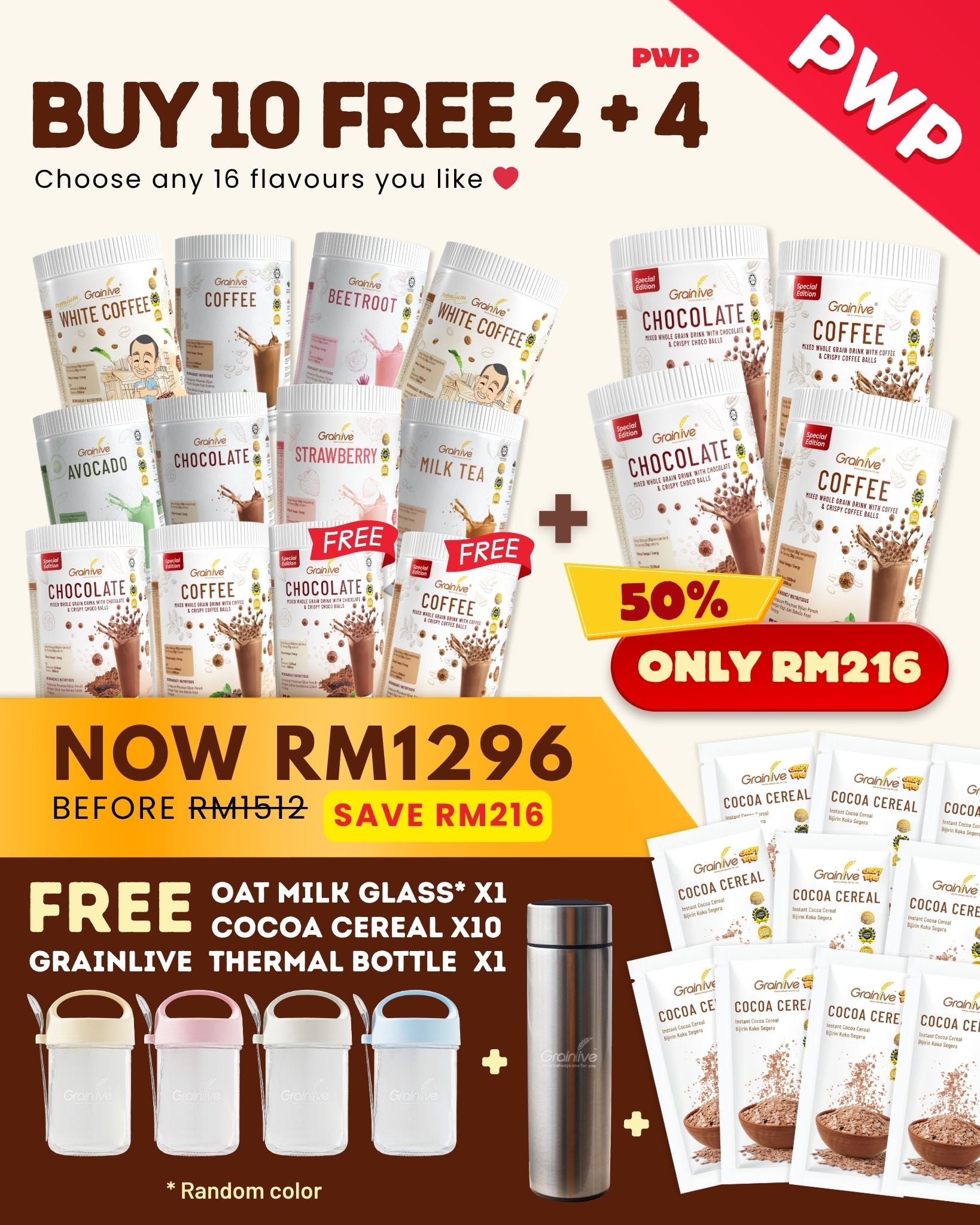 🔥BUY 10 FREE 2 + PWP 4 Tubs (50% OFF)🔥