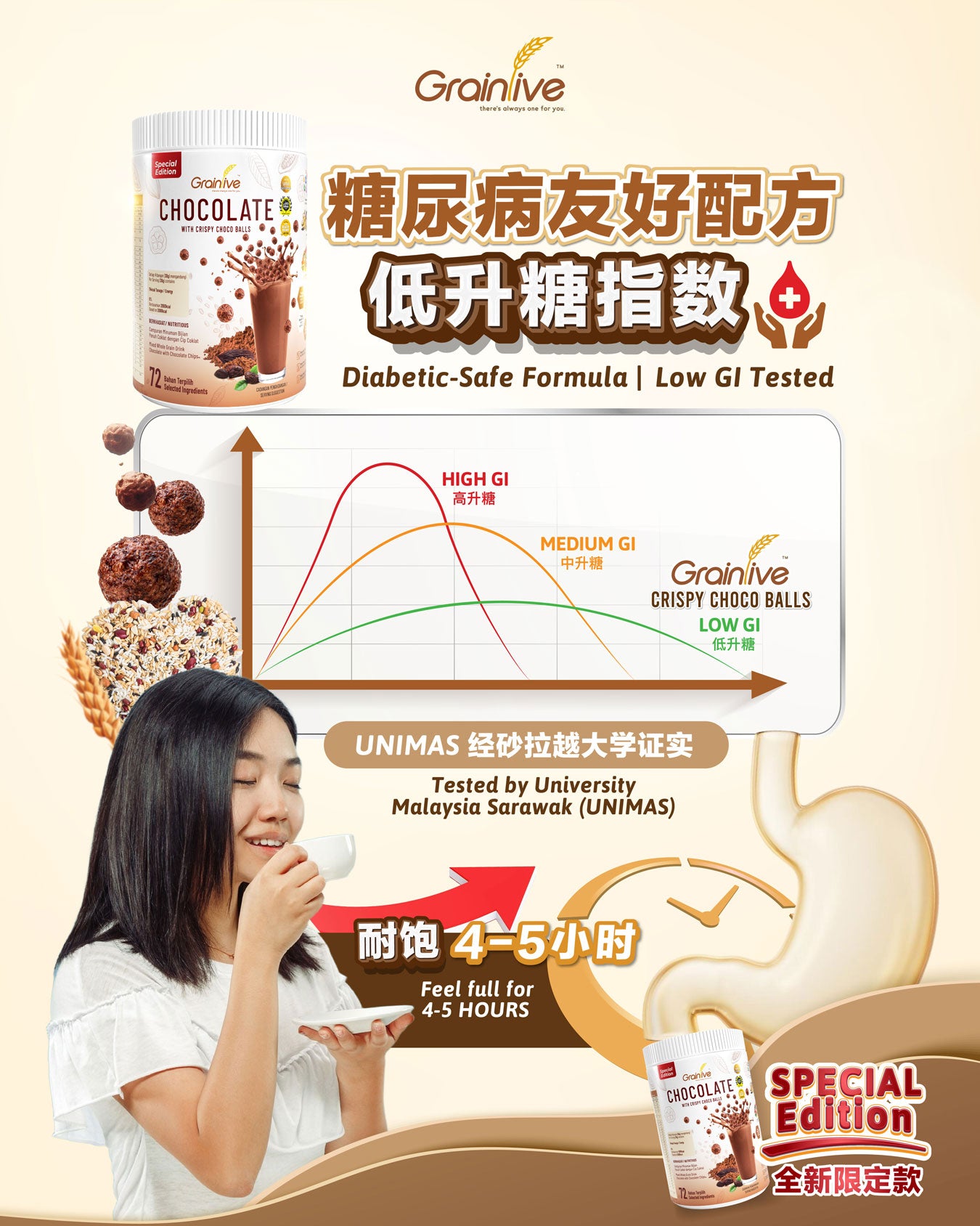 Grainlive® Special Edition Chocolate + Crispy Choco Balls 880g