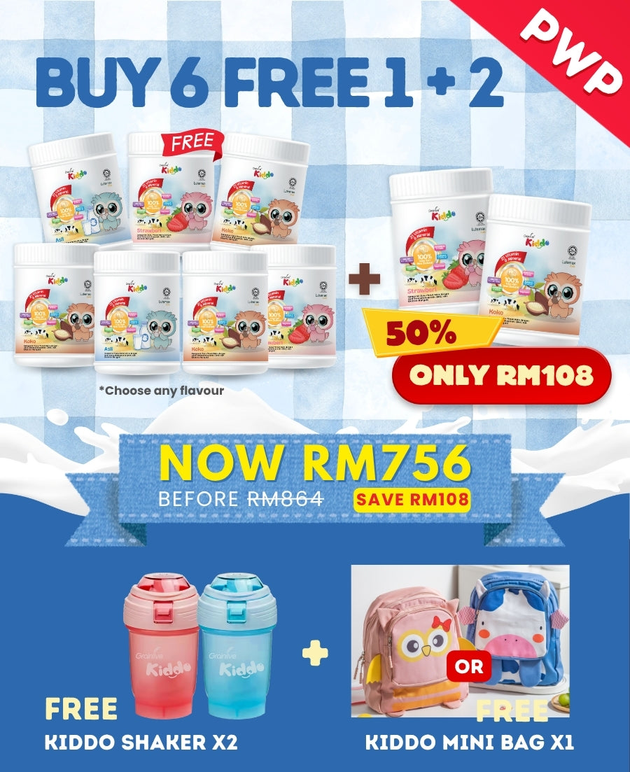 Buy Any 6 Free 1 + 2 PWP