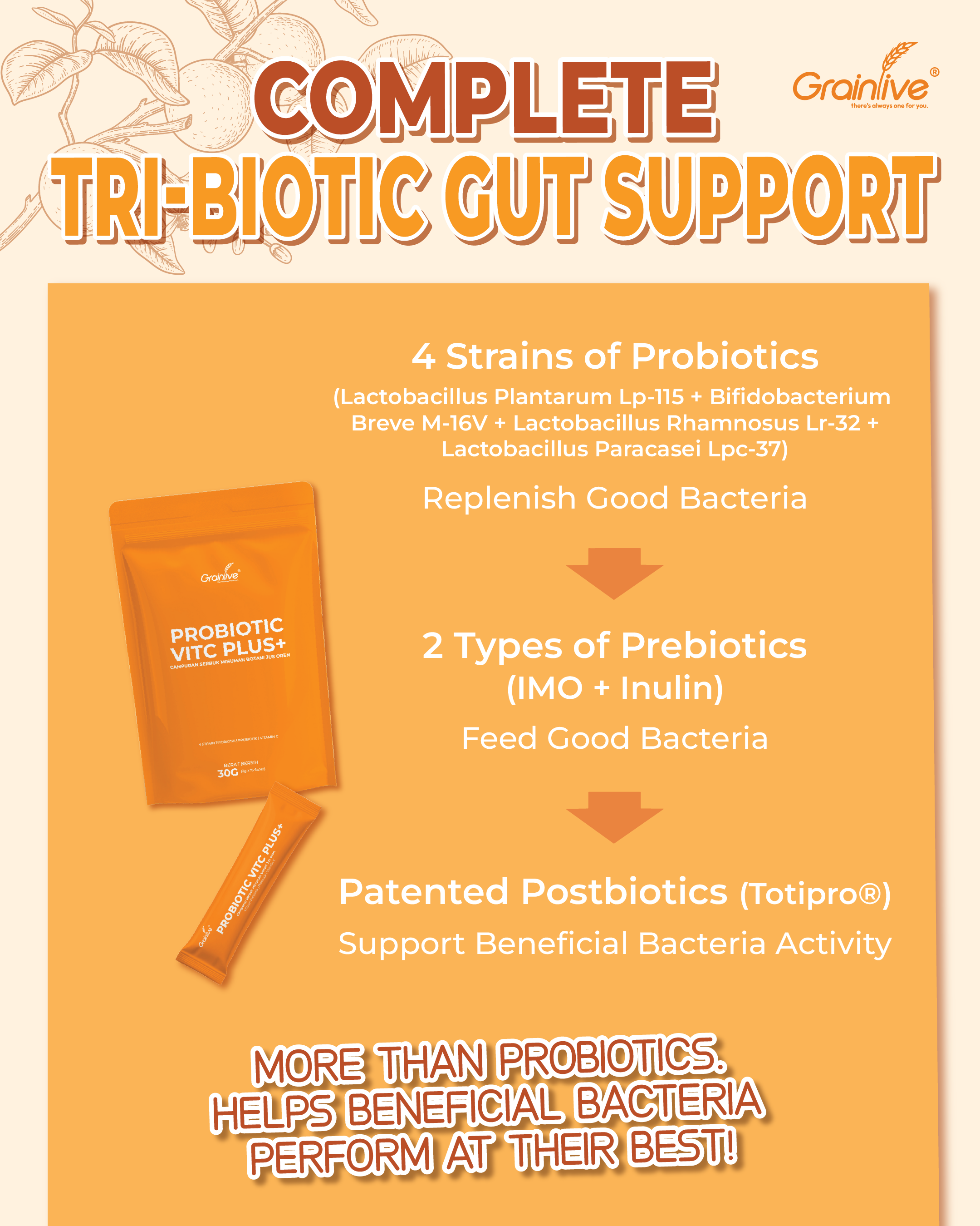 Grainlive Probiotic VitC Plus+