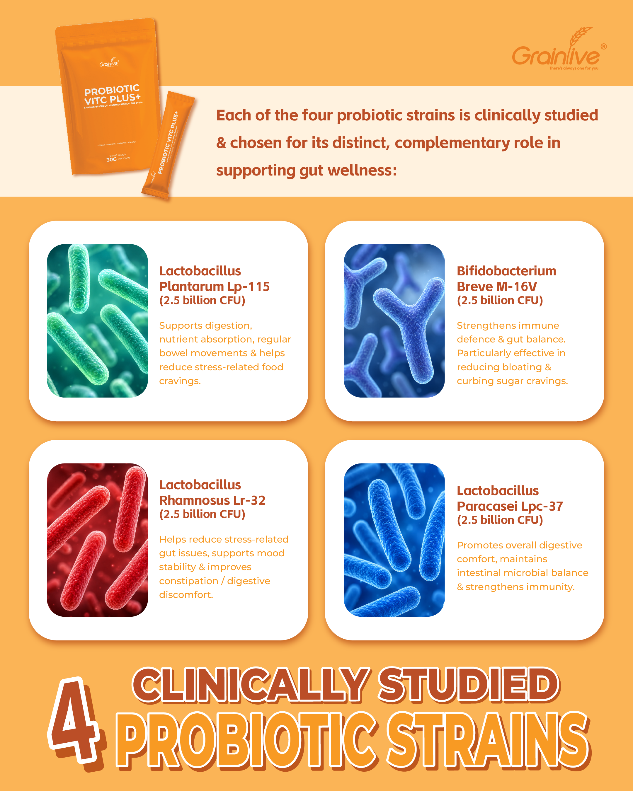 Grainlive Probiotic VitC Plus+