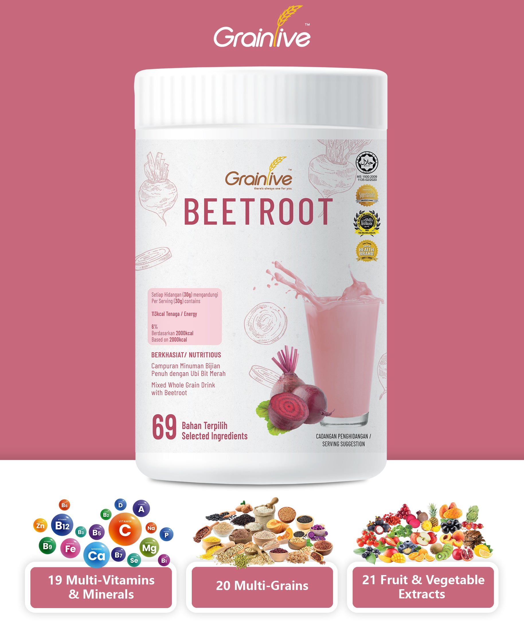 Grainlive Beetroot 800g