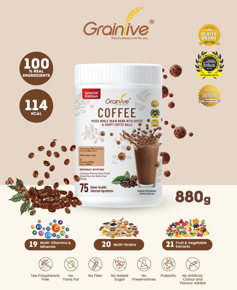 Grainlive® Special Edition Coffee & Crispy Coffee Balls 880g