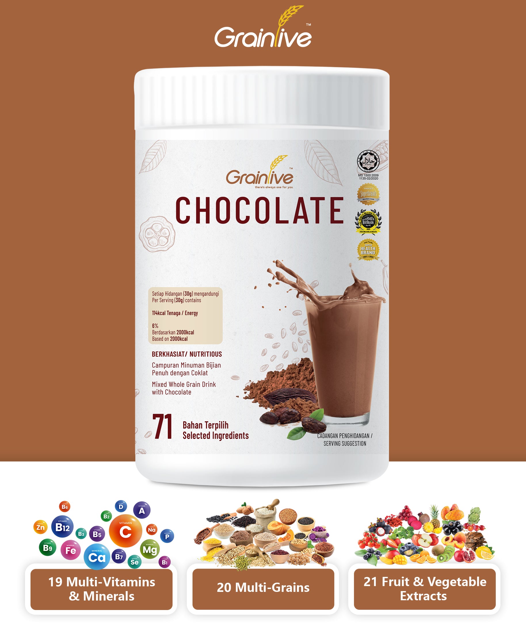 Grainlive Chocolate 800g