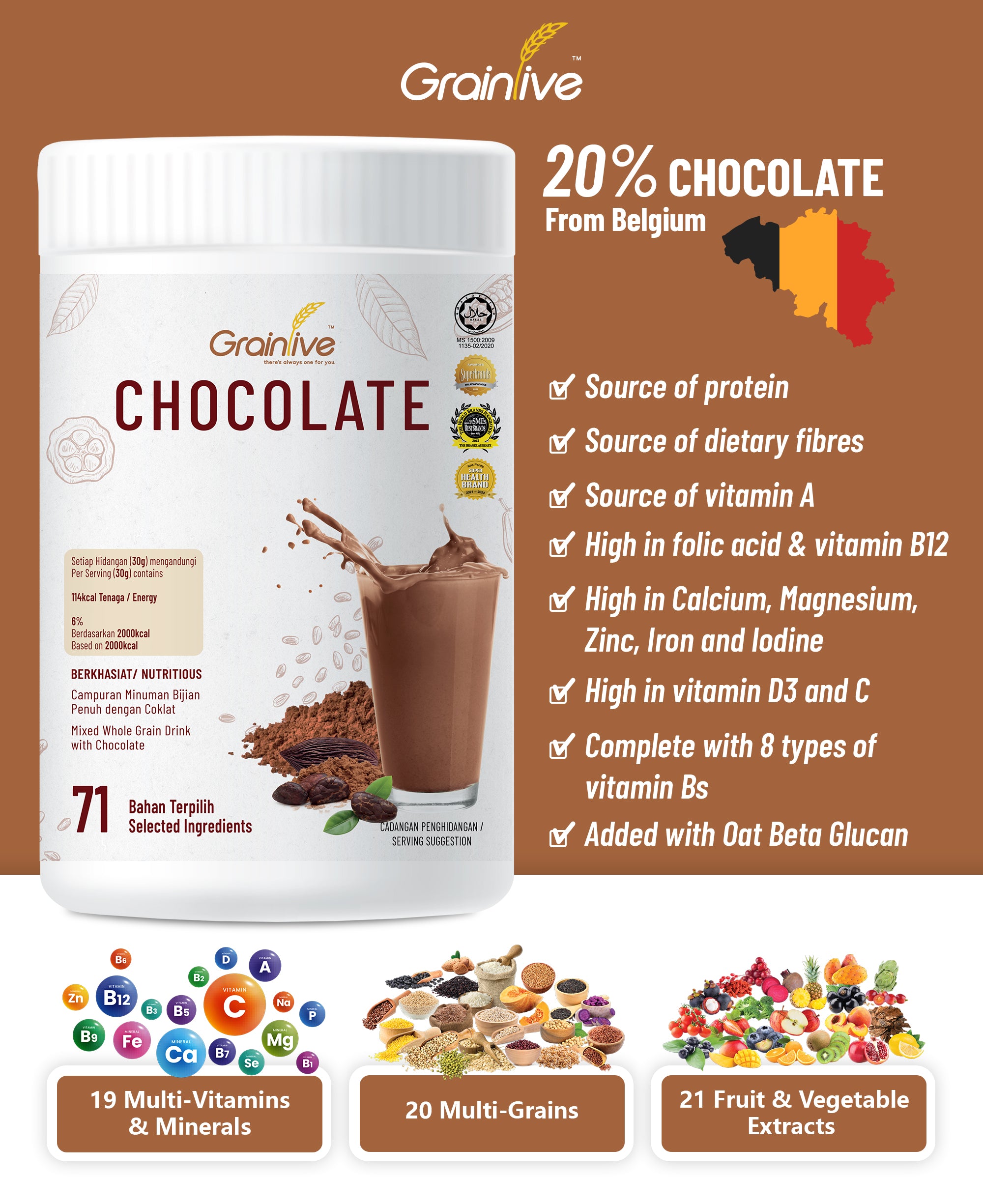 Grainlive® Chocolate 800g