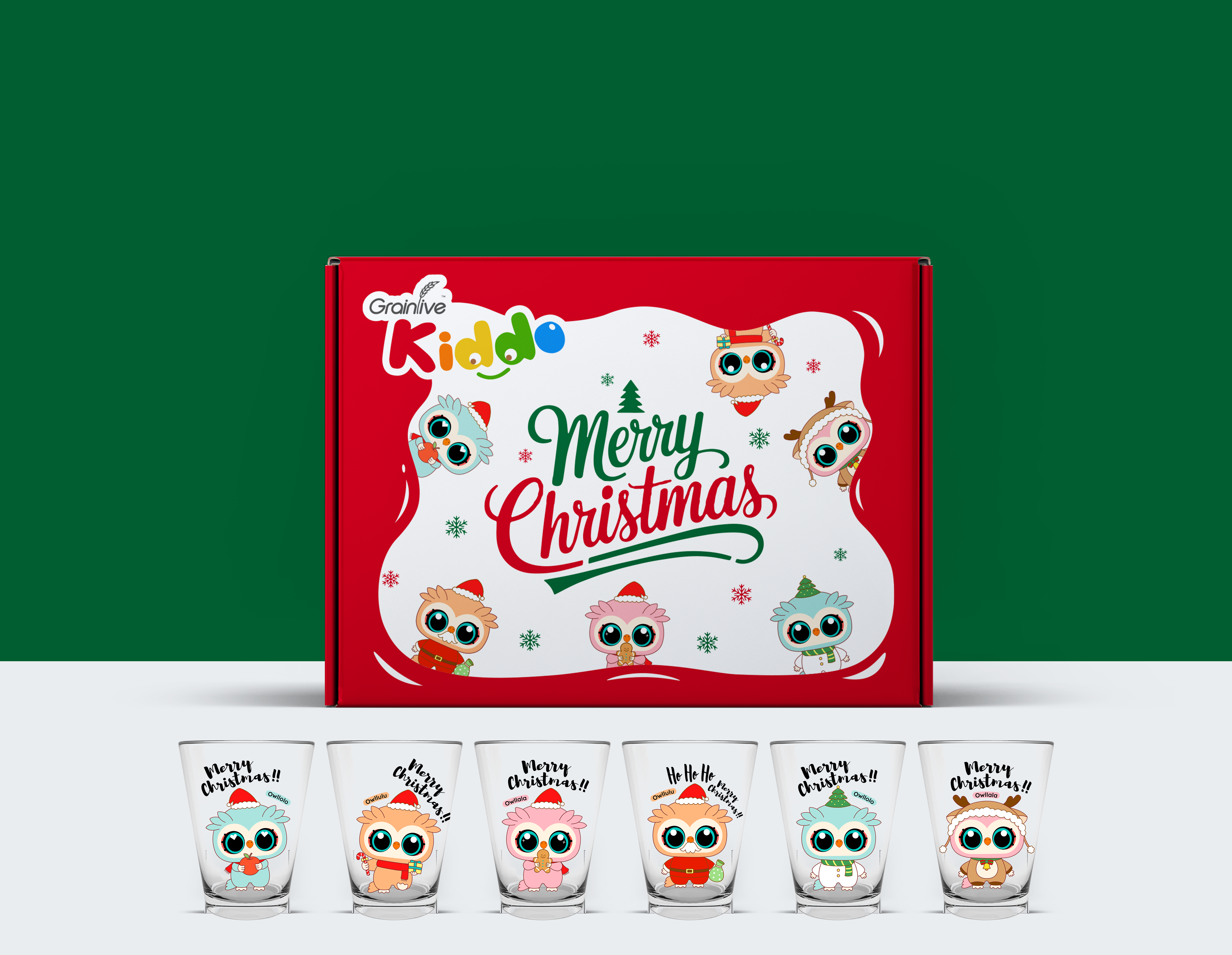 Grainlive® Christmas Mini Cups Series (6 designs) 1 set