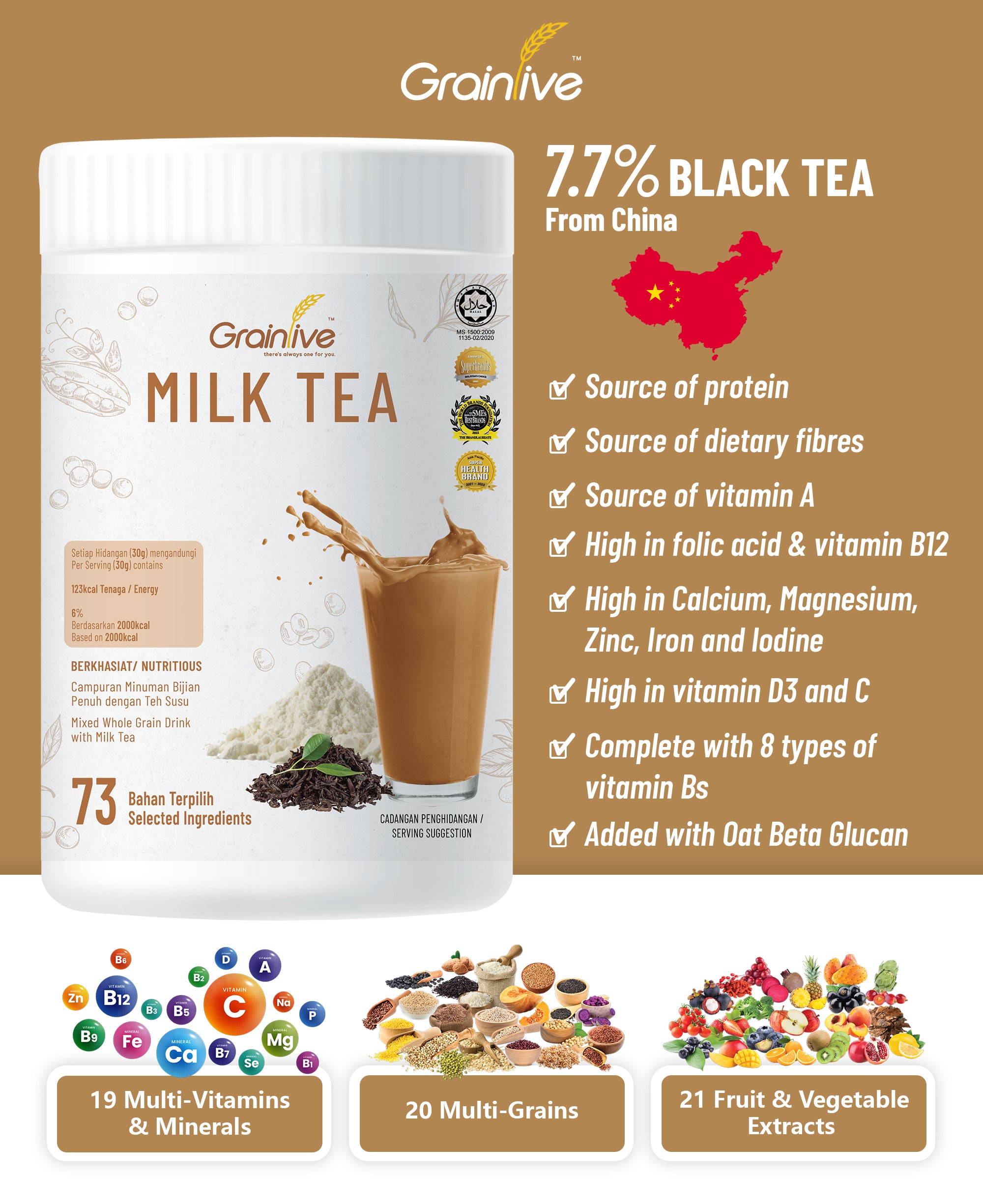 Grainlive® Milk Tea 800g