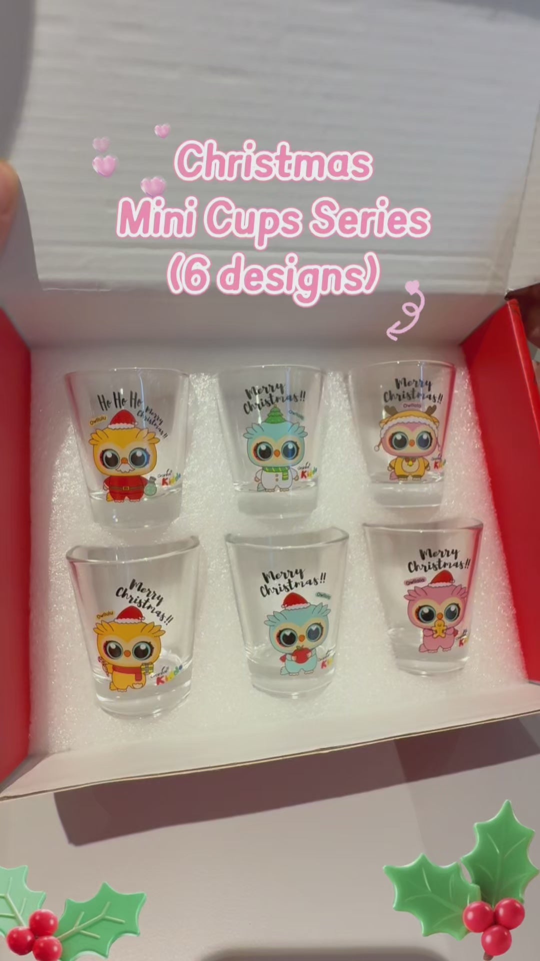 Grainlive® Christmas Mini Cups Series (6 designs) 1 set