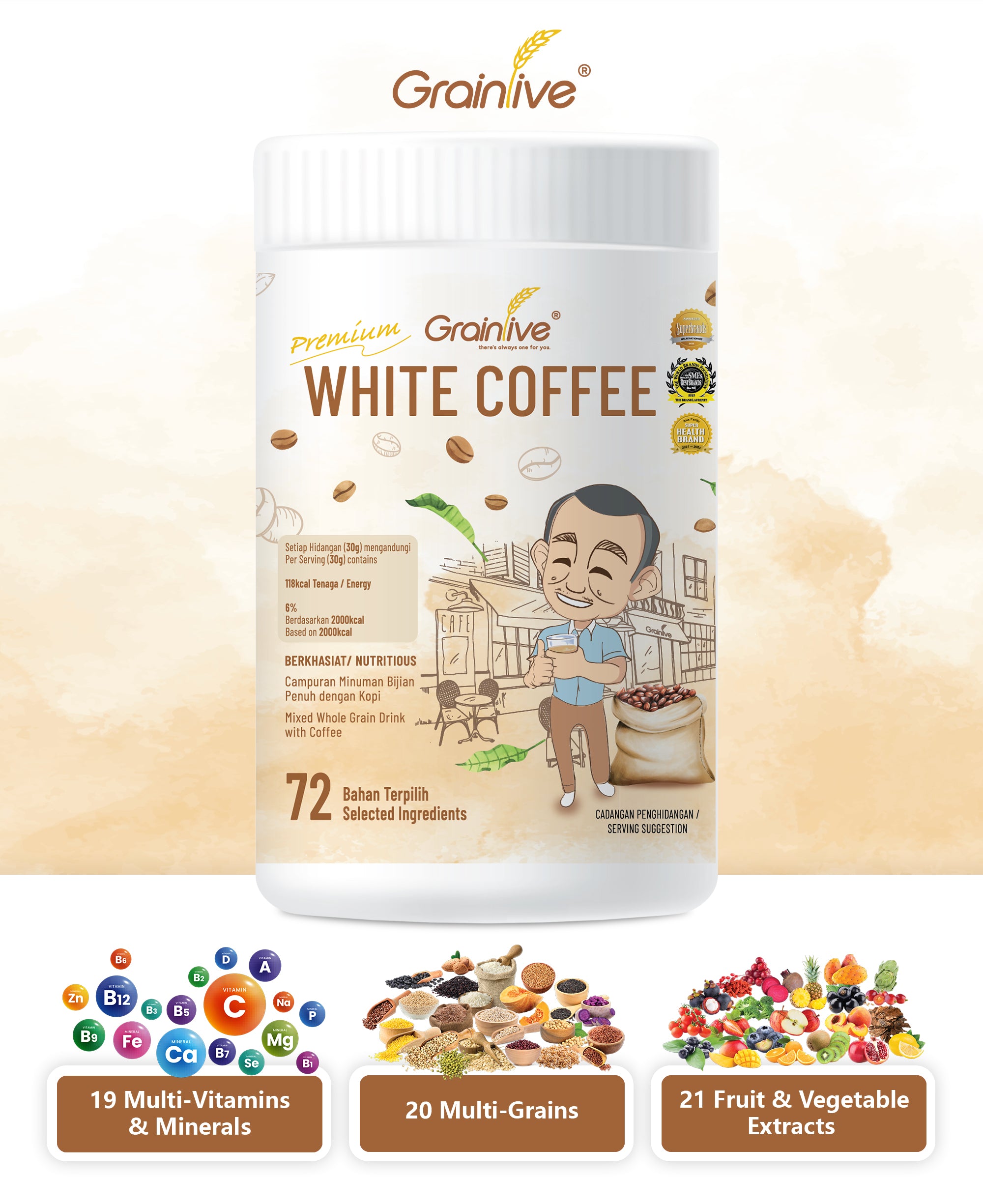 Grainlive® White Coffee 800g